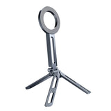 Foldable Magnetic Phone Tripod Stand Portable Travel Hands-Free Video Shooting Holder for iPhone & Android on Desk Plane Train
