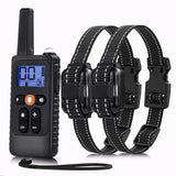 2 Dog Training Collar Rechargeable Remote Trainer 800M Range Waterproof IP67 Electronic Collar with Beep Vibration Shock