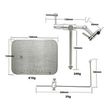Professional 360° Rotating Fly Tying Vise with Stainless Steel Base - Premium Fishing Hook Tying Tool