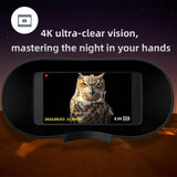Ponbos 4K UHD Tactical Binocular Telescope Camera 600M Infrared Night Vision Binoculars for Hunting Camping 40MP 8X Digital Zoom