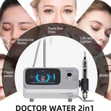 2 in 1 jet peel High Pressure Water Injection Gun Oxygen Water Jet Facial cleaning Machine For Skin Rejuvenation