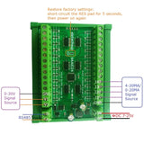 DC 7-25V 8 Channel 4-20MA To RS485 Current Analog Input Collector MODBUS RTU Board For PT100 K Thermocouple Pressure Sensor