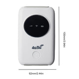 4G Router Portable Wireless LTE WiFi Modem 3200mAh Pocket Hotspot 150Mbps Wide Coverage with SIM Card Slot 10 WiFi Users