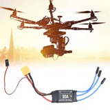ABWG-4PCS 2-4S 30A RC Brushless ESC XT60 Electric Speed Controller 5V 2A for 2 to 4S Lipo Battery Multicopter