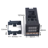 REX-C100FK02-V*DN Intelligent Temperature Controller SSR Output + SSR-25 DA +M6 1M Cable 3Pcs Set