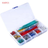 140/560/840PCS Electronic Diy Bread Circuit Board Jump Wire Test U Shape Solderless 14 Length of PCB Breadboard Jumper Cable Kit