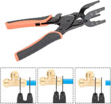 Multi-Sized Push-to-Connect Push-fit Disconnect Tong Clamp Tool For 1/2'' 3/4'' 1'' Inch Pipe PEX CPVC Copper Pipe Removing Tool