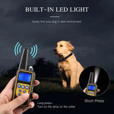 Remote Dog Training Collar For 2 Dogs  Rechargeable and waterproof Function with Backlight