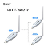 4K 50M Wireless HDMI Extender Audio Video Transmitter and Receiver 1TX to 1RX or 2RX for TV Camera PC To TV Projector Monitor