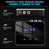 Bluetooth 6.0 Car Receiver Transmitter aptX HD 3.5mm Jack Aux Wireless Adapter Music for TV Car 2 RCA  Audio Receiver Adapter