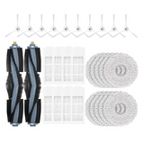 -Replacement Accessories For Yeedi Floor 3 Station Robot Vacuum Cleaner-Main Roller, Side Brush, Mop Pad Cloth, Relpacemet