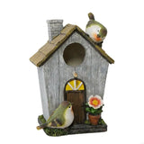 2025 New Resin Bird House Waterproof Nest Cage for Outdoor Easy Installation Attracting Birds Shelter Place Garden Decoration