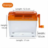 High Quality ABS Hand Shredder Hand Crank Mini Manual Shredder Transparent Eco-Friendly Documents Paper Cutting Tool Home Office