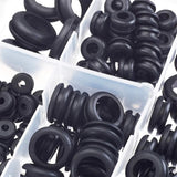 200PCS Hollow Rubber Grommet Firewall Hole Plug Assortment, Rubber Grommet kit 6/8/10/12/16/20/22/25mm