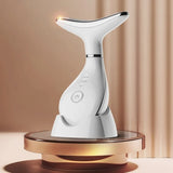 Home Neck Massager Heating EMS Vibrating Massagers Necks Lifting Firming Beauty Devices Portable Brightening Skin Instruments
