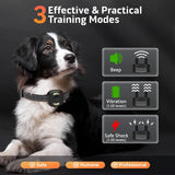 H732 Dog Training Collar, Dog Shock Collar with Remote for 8-120lbs Dogs, IP68 Waterproof, Rechargeable Electric Collar
