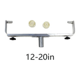 12~20inch Aluminum Alloy Paint Roller Frame Heavy Duty Double Arm Paint Roller Frame for Floor Ceilings Large Surface Painting