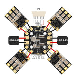PDB400A 4~ 12S 400A Current Sensor 30.5Mm PDB Distribution Board For FPV Quadcopter Fixed Wing Model Aircraft