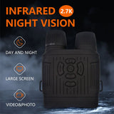 Ponbos NV7000 2.7K HD IR Tactical Binocular Telescope Camera 36MP Infrared Night Vision Binoculars for Hunting Camping