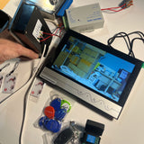 9 inch LCD 4-Wire Wired Video Door Phone Intercom Entry System 2 Monitor + 1 ID Card Key Camera + Electric Control Door Lock