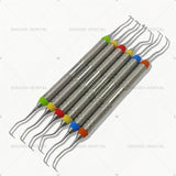 T High Quality  Hollow Handle lab Professional Gracey Curette Periodontals Bone Curettes Perio Tooths Cleaning Scaler Explorers