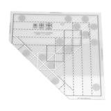 Grids Quilt Ruler Increase Efficiency Acrylic  Scale Household Sewing Ruler Slip Resistance for  Sewing Accessories