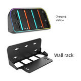 Wall Mount Charger Dock For Switch 2 For Joycon Controller Charging Station With 4Game Card Slots Up To 4 Controllers