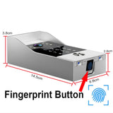 New 5in1 Fingerprint Unlock Tuya Smart 10inch Wifi Video Intercom System Video Door Phone 2pcs 1080P Camera with Motion Detector