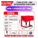 200 * 130mm desktop pneumatic/electric marking machine, portable aluminum and metal nameplate engraving machine