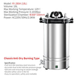 Digital Display Automatic Autoclave Sterilizer Overpressure Self-venting Labs Portable Sterilizer Medical Dental Steamer