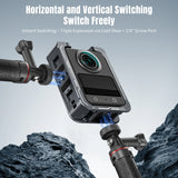 For DJI OSMO 360 Metal Cage Full Protective Frame Quick Release Cold Shoe Mount Rabbit Cage Accessory