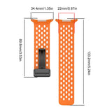 Silicone Strap Sport Strap Magnetic Folding Buckle Breathable Sports Wrist Band Sweatproof for Samsung Galaxy Watch 7 Ultra 47mm