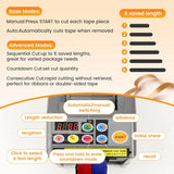 Automatic Tape Dispenser, 999mm Precision Cut, Ideal for Shipping, Schools, Restaurants, Business  Home Ribbon Cutting Machine,