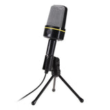 SF920 Condenser Microphone Profession 3.5mm Wired Studio Capacitive Mic With Tripod Stand for PC Computer Recording Singing Song