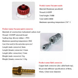Reusable Self-Sealing Metal Vacuum Valve Nozzle Vacuum Bag Connector For Prepreg Vacuum Process Carbon Fiber Resin Infusion