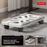 Universal Adjustable CPU Holder Mobile Scalable CPU Stand with Caster Wheels CPU Tower Holder Under Desk Computer