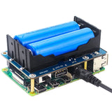 Raspberry Pi 4B/3B+ UPS Battery Pack -5V Lithium Power Supply Module with Rechargeable Battery Cycle Charging