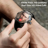 H19 Android 5G Smart Watch 1.95 Inch AMOLED Face Recognition Unlocked Support for Tik Tok and Twitter HD Video Calls GPS NFC