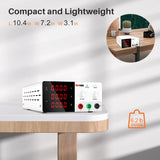 NICE POWER for 100V 10A 1KW Bench DC Regulated Power Supply with Dual Output Ports ON OFF Switch High Precision Industrial