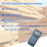 Professional Digital MS300 Concrete Moisture Meter Pneumatic Floor Ground Moisture Test 0-70% with 10 Codes (Density Code)