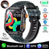 HT36 Smart Watch 2.01 Inch IPS Screen With Flashlight Heart Rate Monitor Waterproof Bluetooth Bracelet Outdoor Sports Smartwatch
