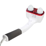Electric Massage Hammer Dual Head Deep Tissue Body Back Neck Massager Variable Speed Infrared Handheld Full Body Pain Relief