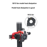 GW-Direct Drive Hotend Upgrade Kit One-Piece Direct Extrusion Kit With Turbo Fanhotend Assembly 24V For Ender-3