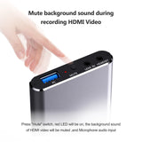 Ezcap 4K 60HZ HDMI Loop Video Capture Card 2Kp30 1080P HDMI To USB 3.2 Live Streaming Game Recording Box Mic Audio Line in Input