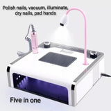 Multifunctional 5 in 1 Drying Machine, Phototherapy Machine /Nail Machine Nail Drill Bits Multifunction Electric Nails Drill