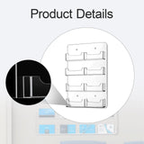 Acrylic Business Card Holder Horizontal Pre Drilled Card Storage Sticker Display Stand Hanging Organizing Marketing Holder