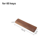 New Wooden Keyboard Wrist Rest Ergonomic Stain Resistant Rest Palm Pad for 60/87/104 Keys Walnut Wood Mechanical Keyboard Pad