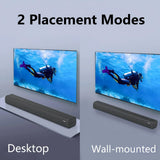 Bestisan SE08 Long Wall-mounted Soundbar for TV With 2 Tweeter 4 Woofer Wireless BT 3D Surround Sound ARC OPTICAL AUX USB Ipout