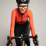 SPAKCT Women Cycling Jersey Bicycle Clothing MTB Mountain Bike Clothes Female Warm Tops Winter Fleece Thermal Long Sleeve