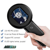 Handheld Mini Electronic Digital Microscope Magnifier 100X Zoom 16MP HD Magnifying Glass With Light /UV Light Mode Windows/Mac